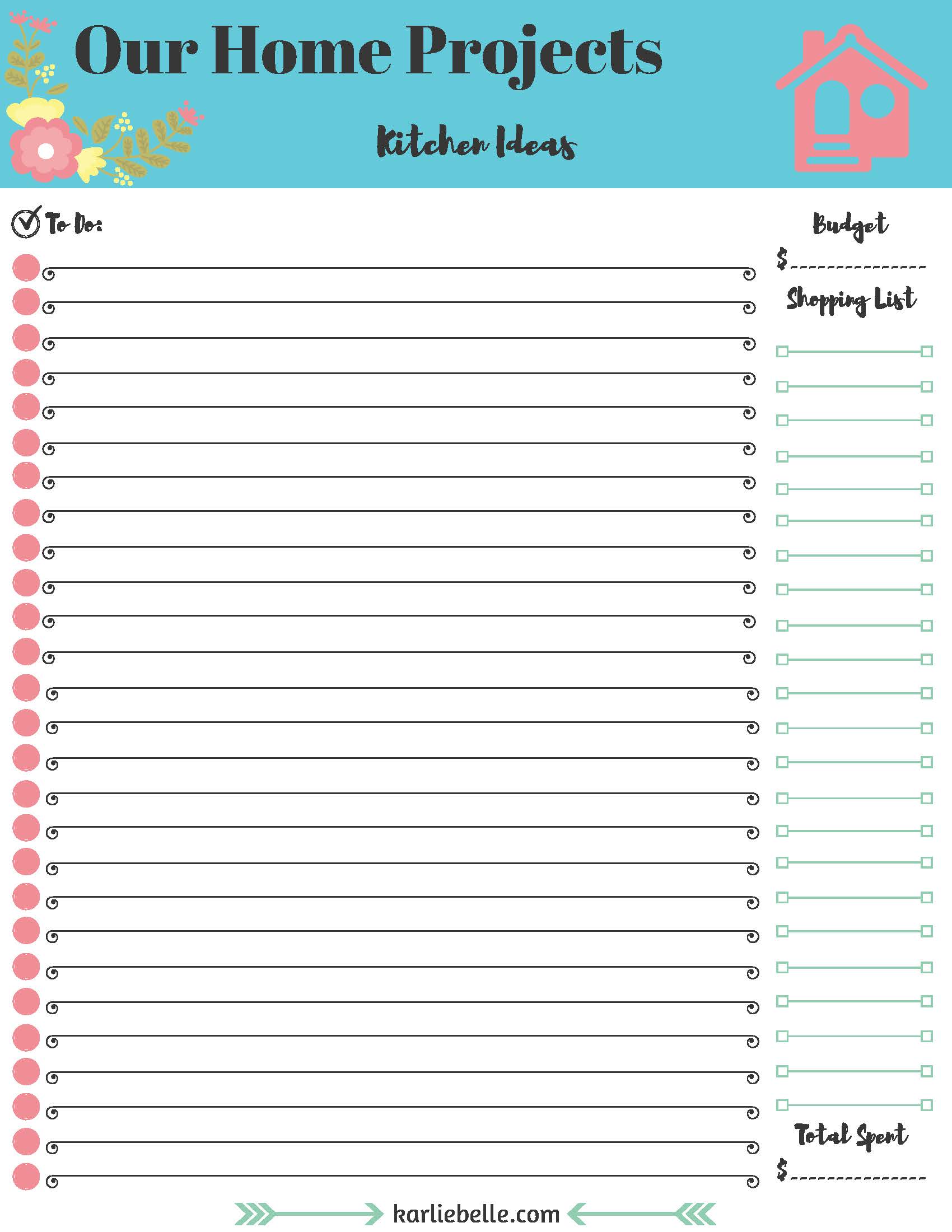 Tackling your Home Project List (w/ Free Printable)