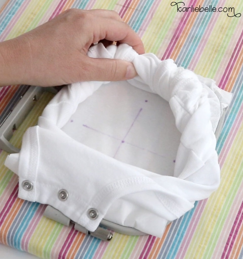 How to embroider a baby onesie