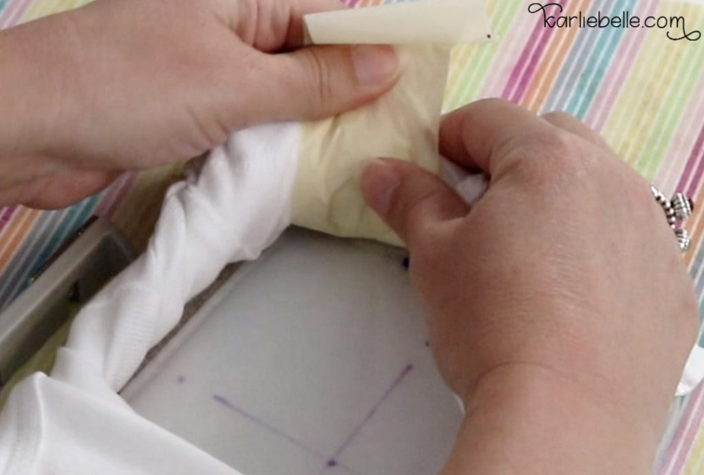 How to embroider a baby onesie