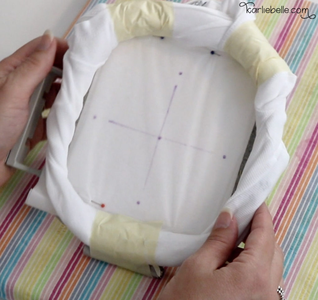 How to embroider a baby onesie