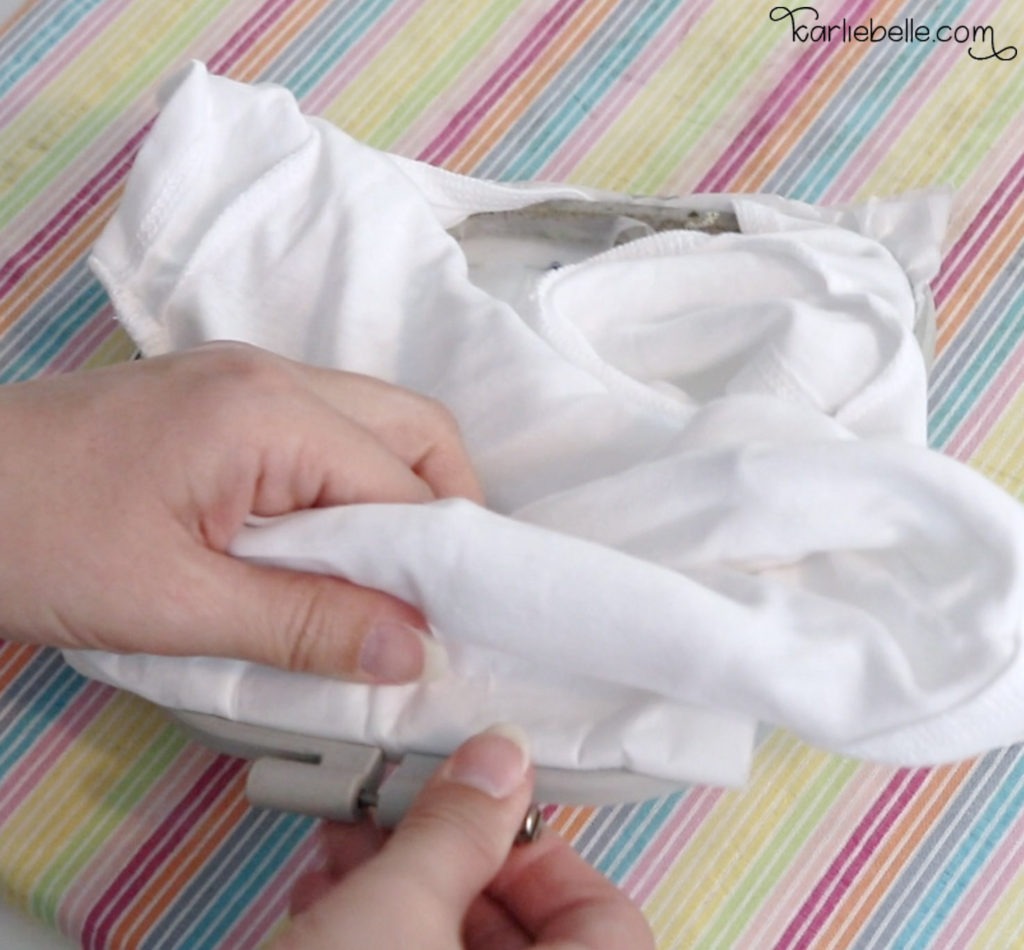 How to embroider a baby onesie