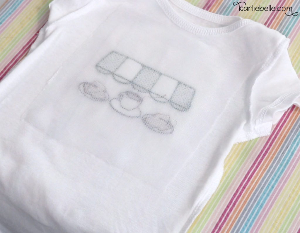 How to embroider a baby onesie