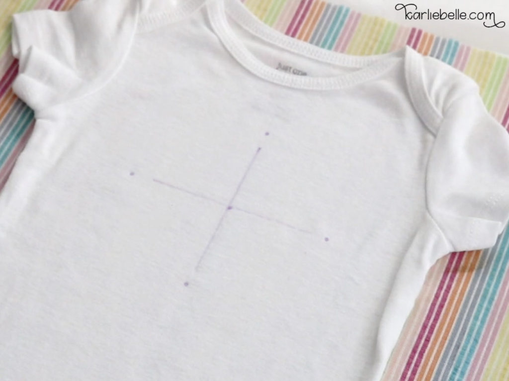 How to embroider a baby onesie