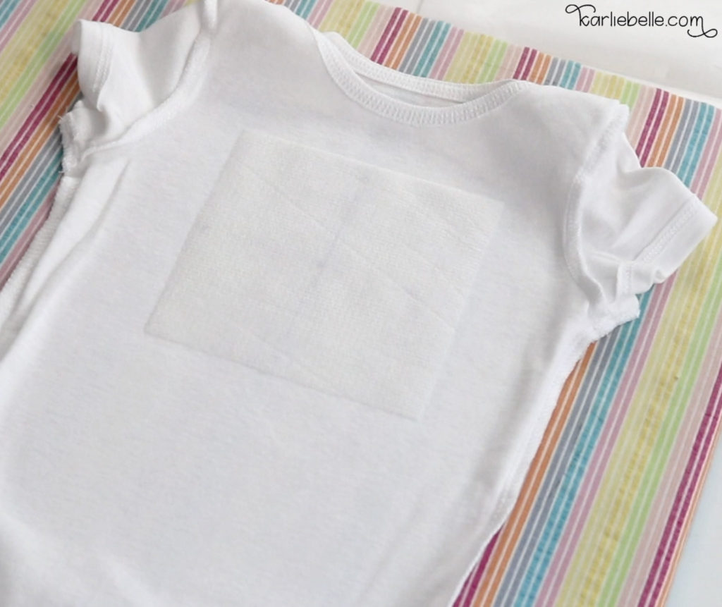 How to embroider a baby onesie