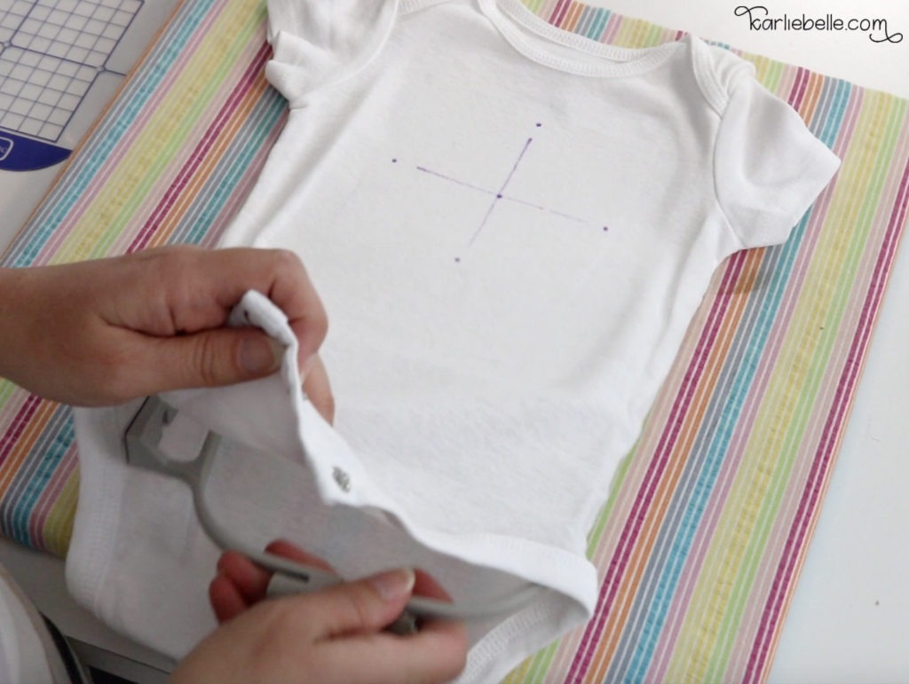 How to embroider a baby onesie