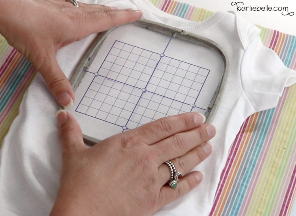 How to embroider a baby onesie