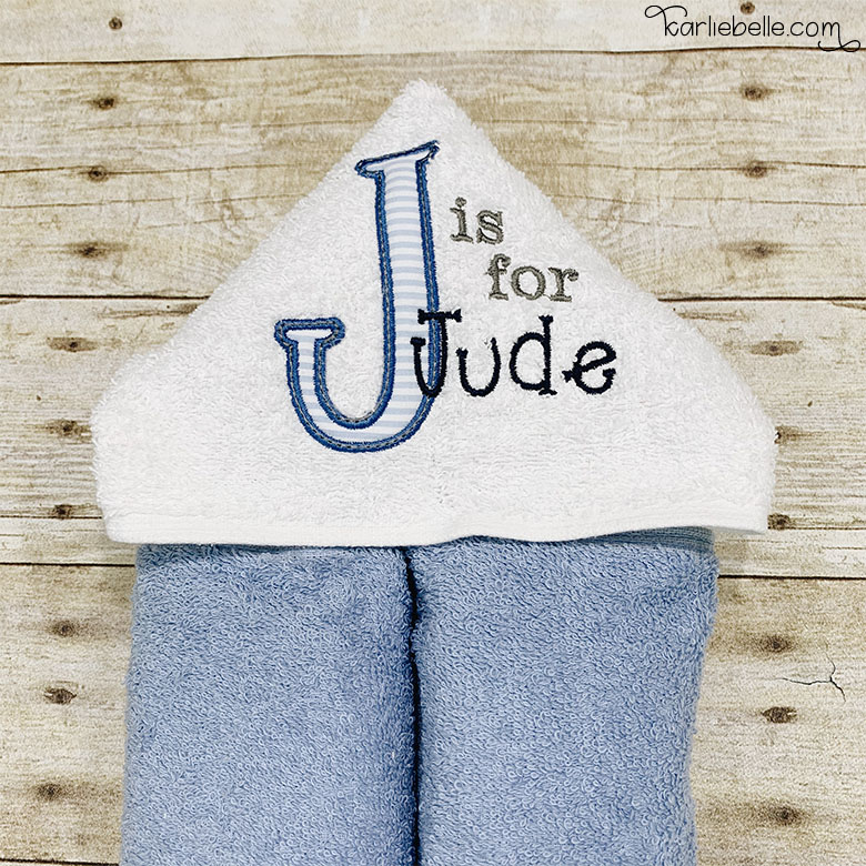 Sip & Stitch no. 6: Applique Hooded Towel