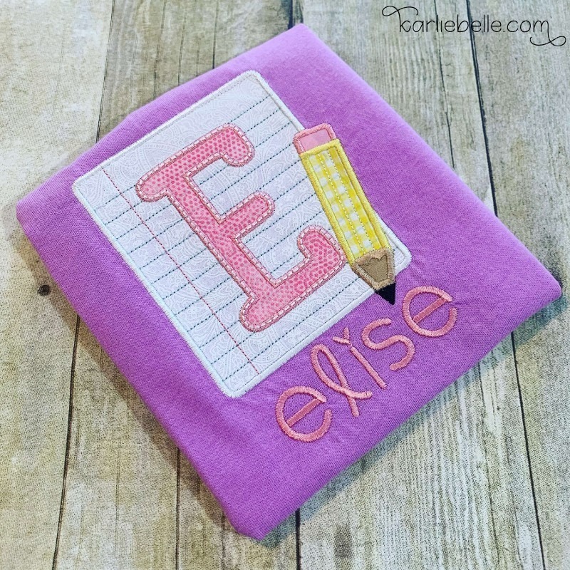 Sip & Stitch no. 1: Applique Preschool Shirt on Brother PE770/ PE800