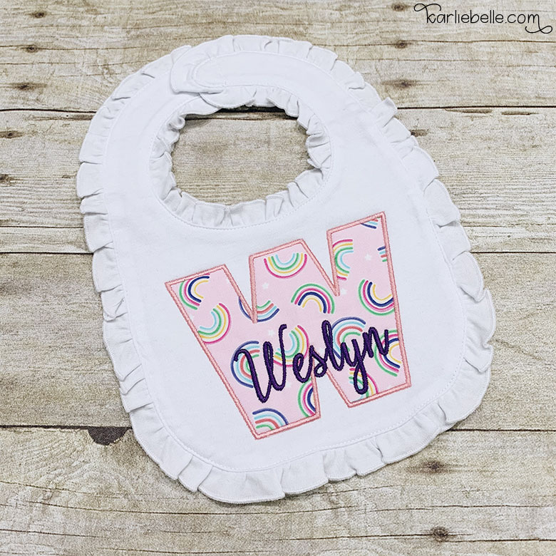 Sip & Stitch no. 8: Applique Baby Bib