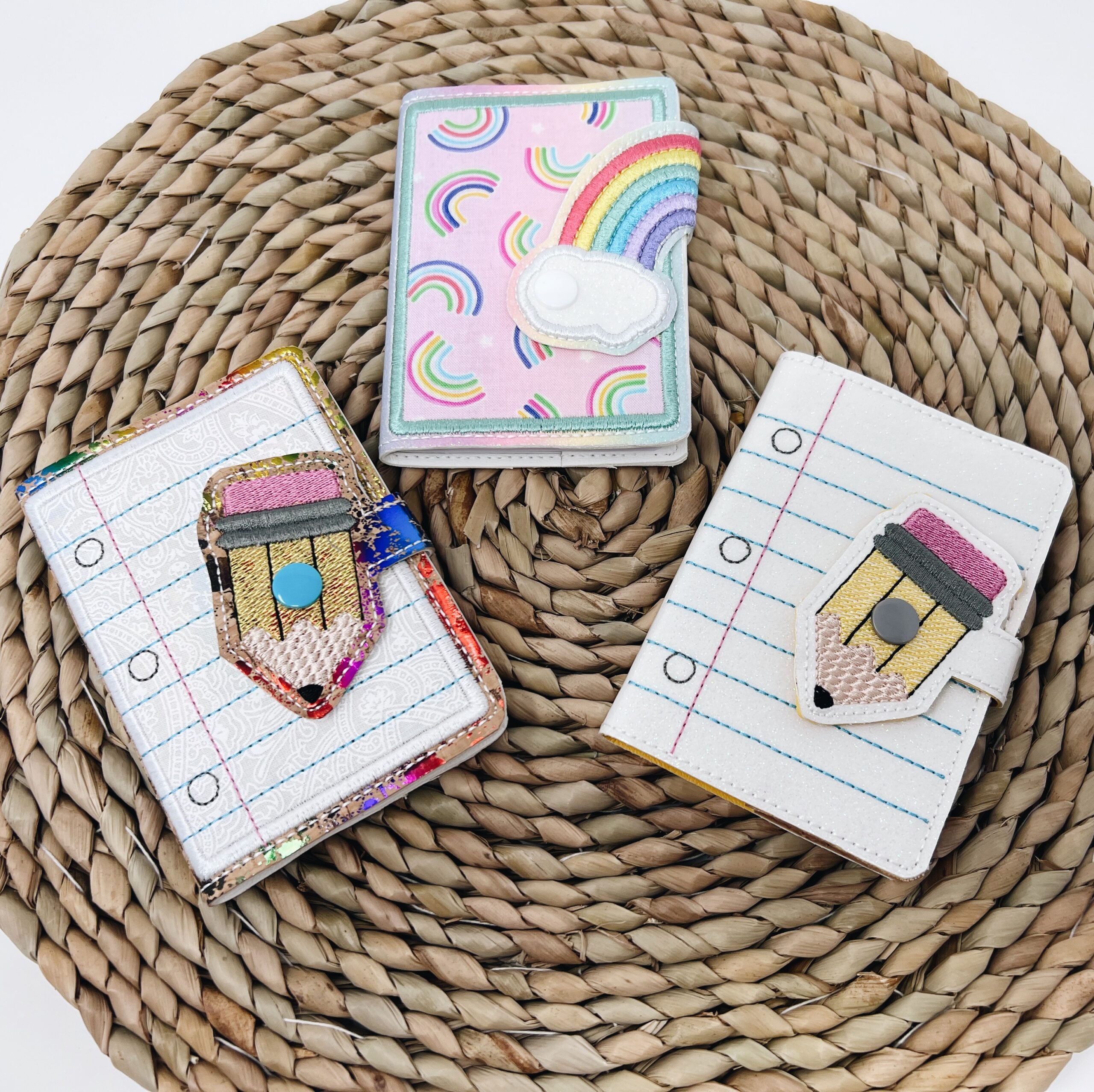 Sip & Stitch no. 49- In the Hoop Mini Notebook Cover