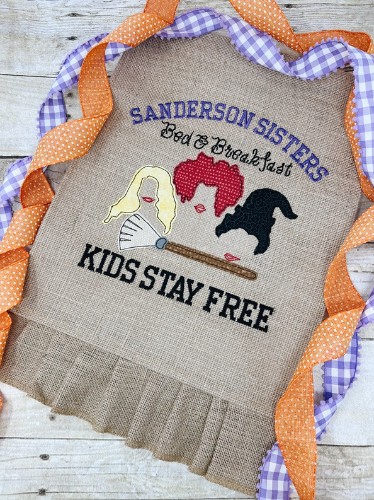 Sip & Stitch no. 59- Hocus Pocus Garden Flag