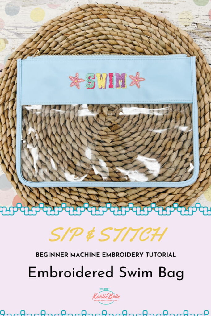 Embroider bag pin the post