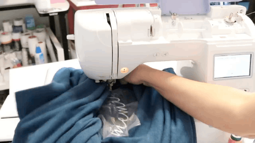 neckline embroidery on machine