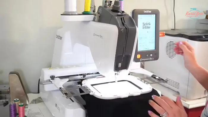 Machine embroidery