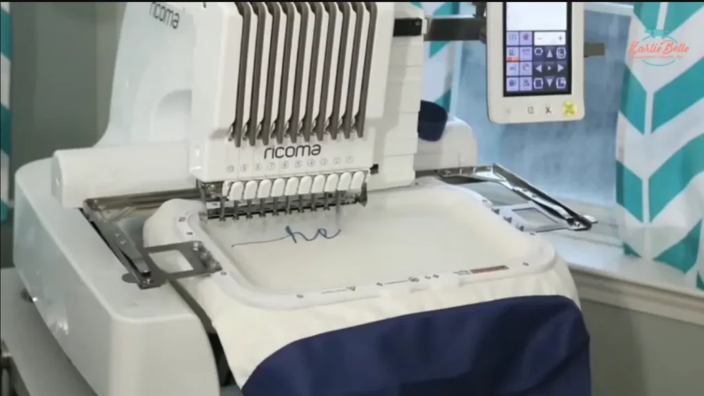 Stitching the Applique Letters