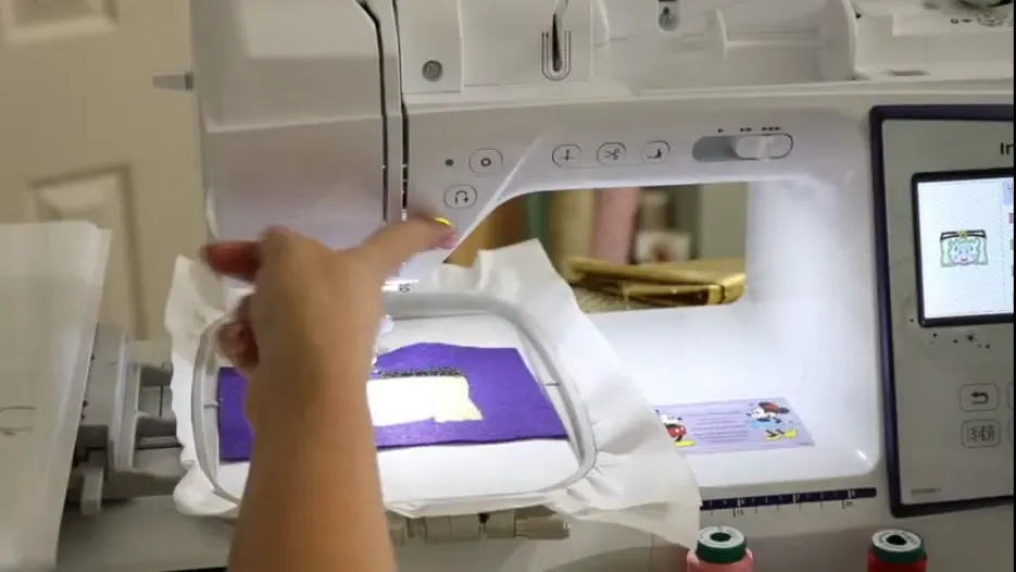 Placement Stitch for the Buckle