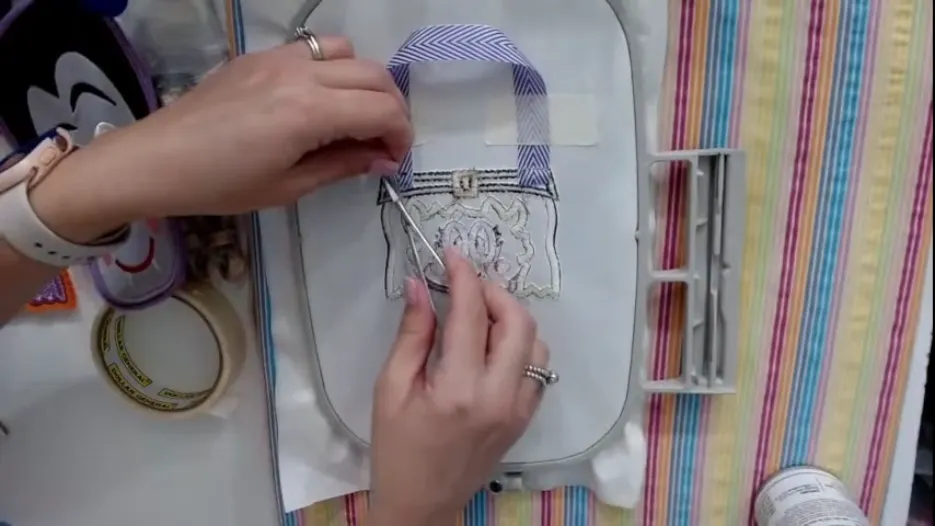 Stitching the Ribbon