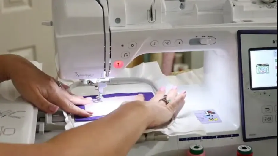 Placement Stitch for the Face a Brother Embroidery Machine Tutorial 