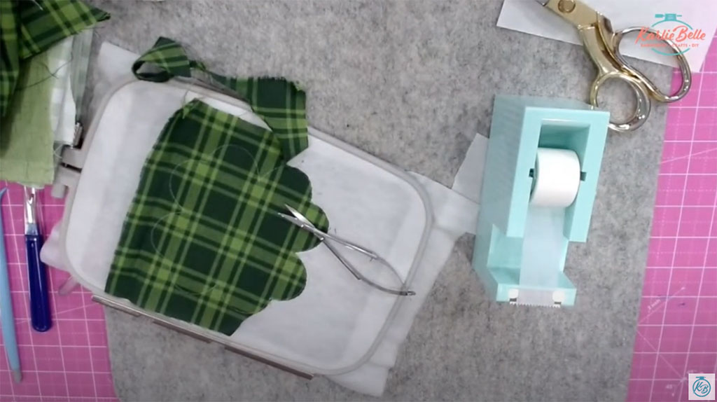 Trimming the Back Fabric