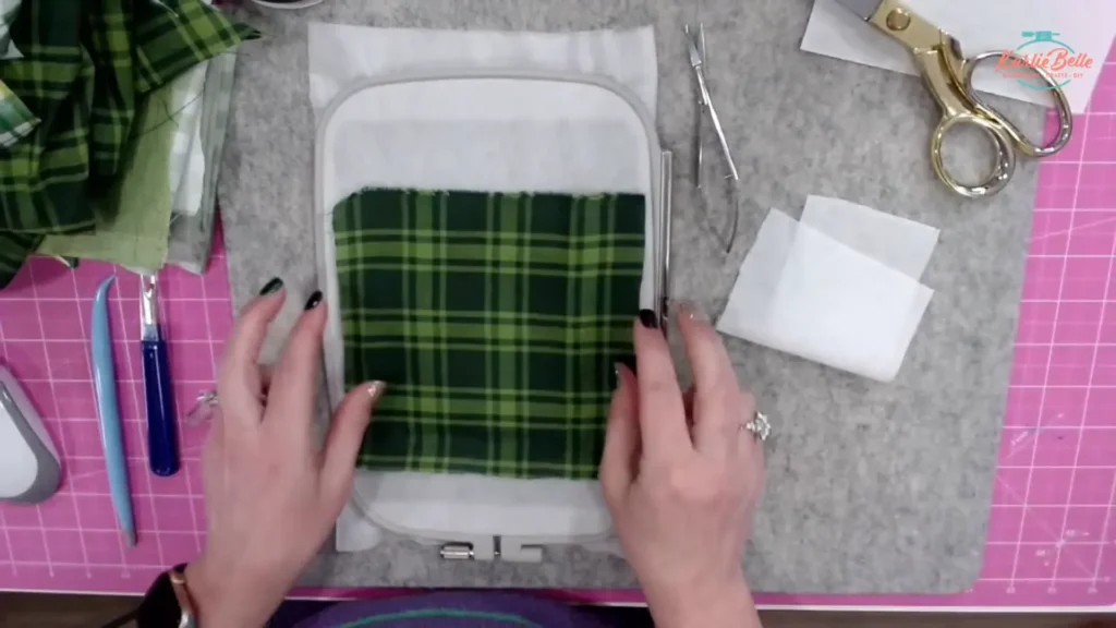 Securing the Back Fabric