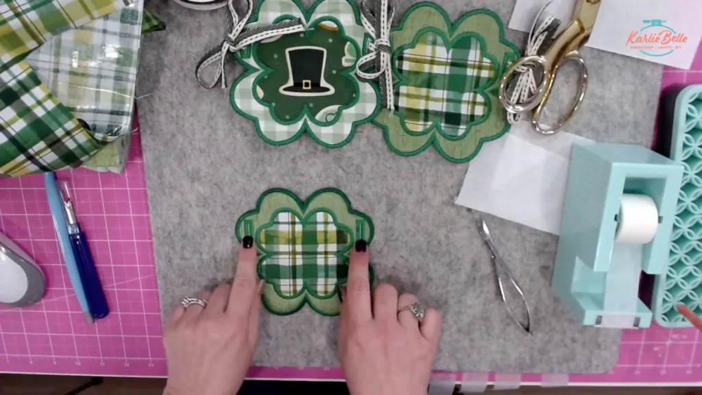 create holes, use a seam ripper to create a banner