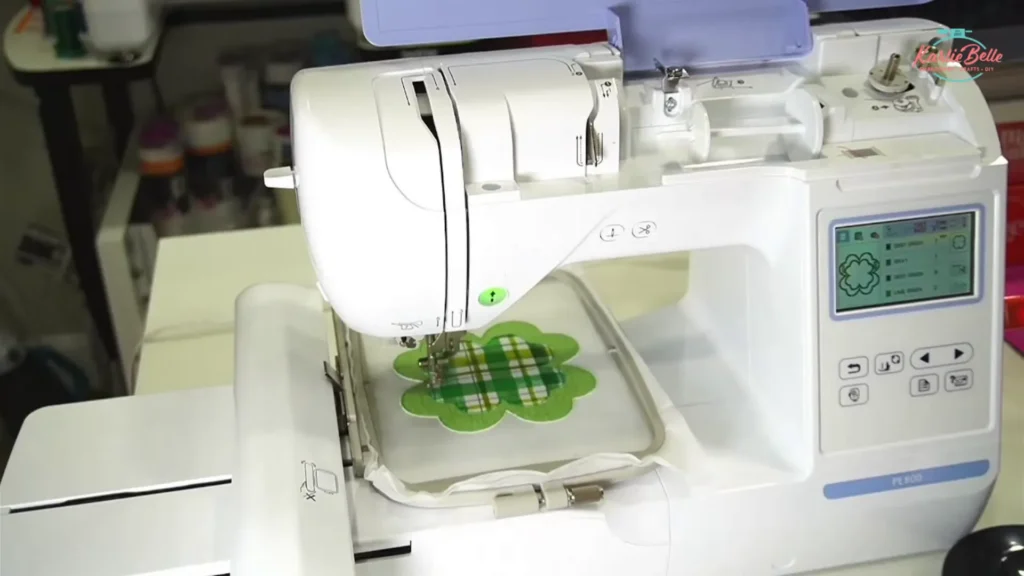 Unique Machine Embroidery Design: A 4-Leaf Clover Banner