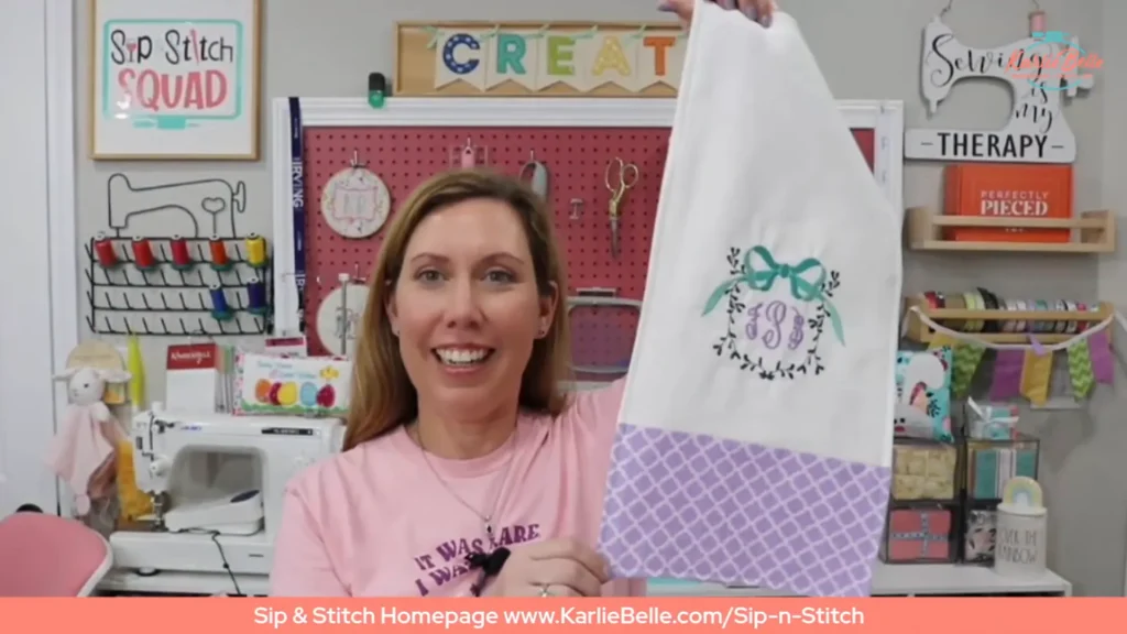 how to make burp cloths tutorial finished product