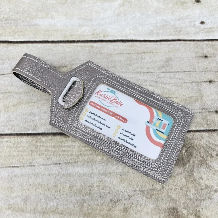 How To Make An In The Hoop Luggage Tag: Step-by-Step Guide -94